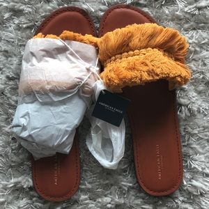 Marigold yellow sandals